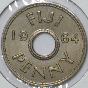 Fiji 1964 Penny 295819 combine shipping