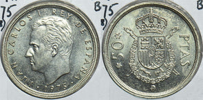 Spain 1975 50 Pesetas BU 78 198450 combine shipping