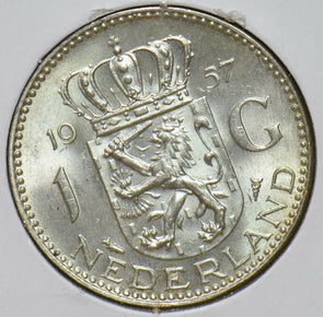 Netherlands 1957 Gulden Lion animal 292469 combine shipping