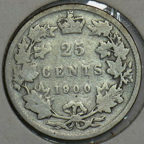 Canada 1900 25 Cents 153114 combine shipping