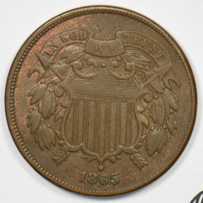 1865 Two Cents AU U0199