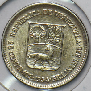 Venezuela 1954 25 Centimos Horse animal 902706 combine shipping