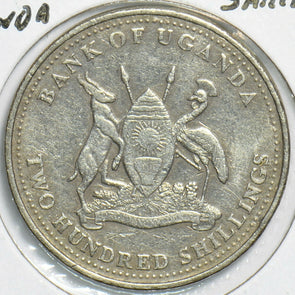 Uganda 1998 200 Shillings Cichlid fish animal 904122 combine shipping