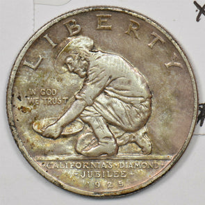 1925 Commemorative Silver California Jubilee Comme. Half Dollar XF-AU U0246