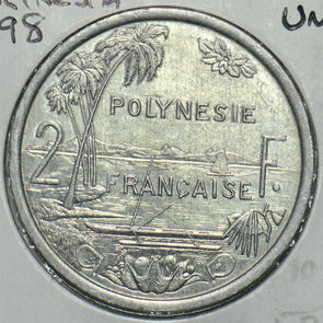 French Polynesia 1998 2 Francs UNC 152746 combine shipping