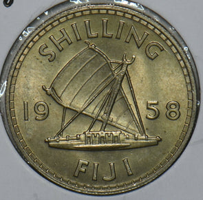 Fiji 1958 Shilling 196370 combine shipping