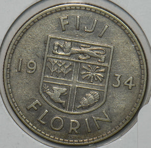 Fiji 1934 Florin 195618 combine shipping