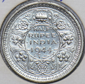 British India 1944 1/2 Rupee 194483 combine shipping