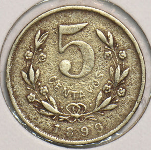 Nicaragua 1899 5 Centavos 199141 combine shipping