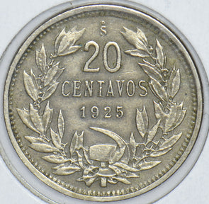 Chile 1925 20 Centavos Condor animal 291177 combine shipping