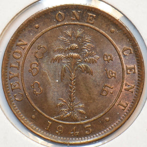 Ceylon 1945 Cent 193963 combine shipping