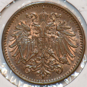 Austria 1895 Heller Eagle animal 194861 combine shipping