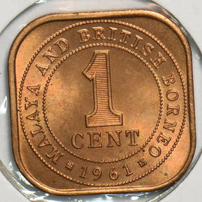 Malaya and British Borneo 1961 Cent 491443 combine shipping