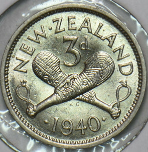 New Zealand 1940 3 Pence 196449 combine shipping