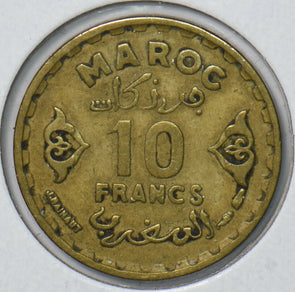 Morocco 1951 AH 1371 10 Francs 901555 combine shipping