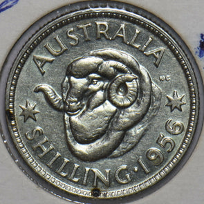 Australia 1956 Shilling Merino ram animal 902620 combine shipping