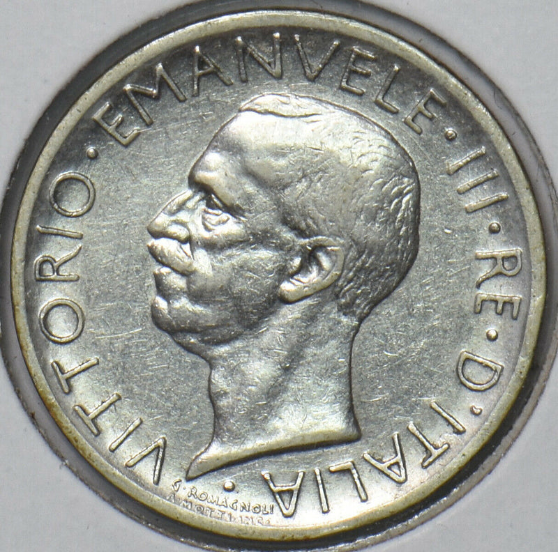 Italy 1927 R 5 Lire Eagle animal 296050 combine shipping