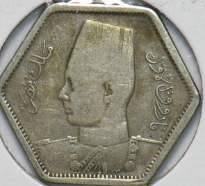 Egypt 1944 AH 1363 2 Piastres 192455 combine shipping