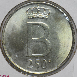 Belgium 1976 Silver 250 Francs 292757 combine shipping