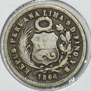 Peru 1866 Dinero 295733 combine shipping
