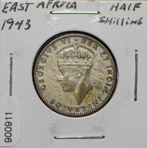 East Africa 1943 50 Cents Lion animal  900911 combine shipping