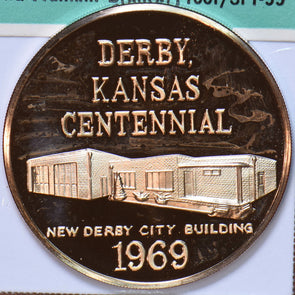 1869 Derby, Kansas Centennail Coin-Medal 292806 combine shipping