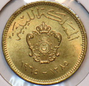 Libya 1965 AH 1385 Millieme 295304 combine shipping