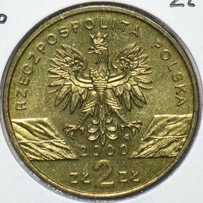 Poland 2000 2 Zlote Long Billed Hoopoe animal  191794 combine shipping