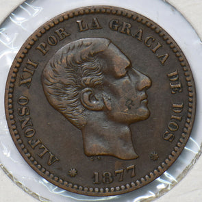 Spain 1877 5 Centimos 193178 combine shipping