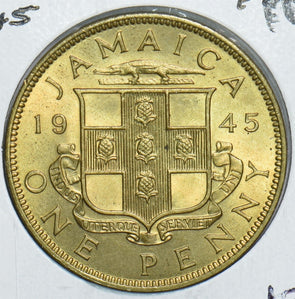 Jamaica 1945 Penny 491513 combine shipping