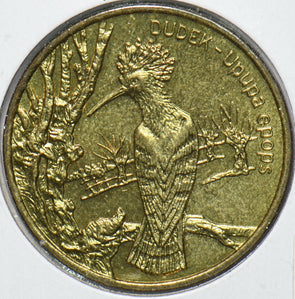 Poland 2000 2 Zlote Long Billed Hoopoe animal  191801 combine shipping