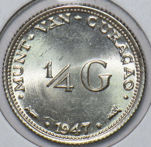 Netherlands 1947 1/4 Gulden Curacao 240240 combine shipping