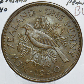 New Zealand 1940 Penny BU Tui bird 241141 combine shipping