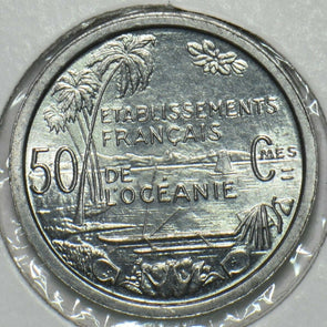 French Polynesia 1949 50 Centimes Gem BU Oceania 197014 combine shipping