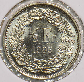 Switzerland 1985 1/2 Franc 198990 combine shipping