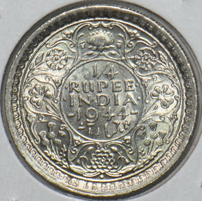 British India 1944 1/4 Rupee BU 295874 combine shipping