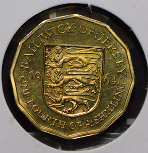 Jersey 1964 1/4 Shilling Lion animal  291735 combine shipping
