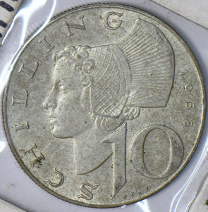 Austria 1958 10 Schilling  901870 combine shipping