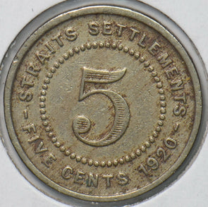 Straits Settlements 1920 5 Cents 193488 combine shipping