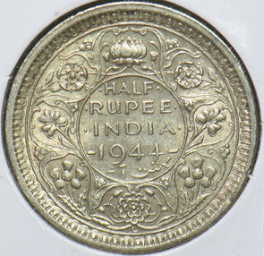 British India 1944 1/2 Rupee 295416 combine shipping