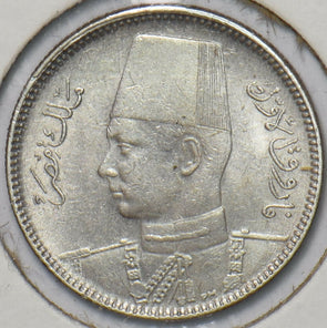 Egypt 1937 AH 1356 2 Piastres 296589 combine shipping
