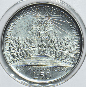 Vatican 1970 's 50 Lire 299014 combine shipping