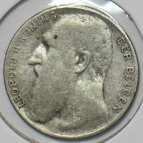 Belgium 1901 FL 50 Centimes Lion animal 151633 combine shipping