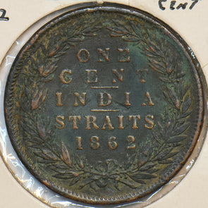 Straits Settlements 1862 India Straits Cent 195494 combine shipping
