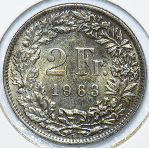 Switzerland 1963 2 Francs 240030 combine shipping