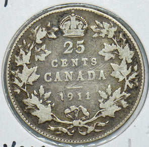 Canada 1911 25 Cents 198185 combine shipping