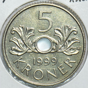 Norway 1999 5 Kroner 904783 combine shipping