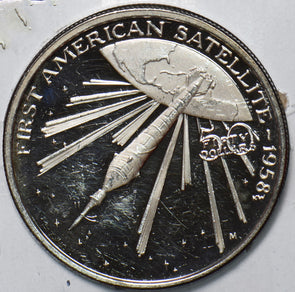 Marshall Islands 1989 50 Dollars silver proof First American Satellite 490622 co
