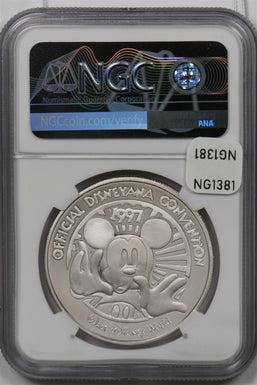 1997 silver NGC PF 69UC Official Disneyana Convention NG1381 combine shipping