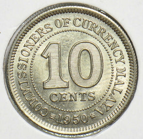 Malaya 1950 10 Cents 298451 combine shipping
